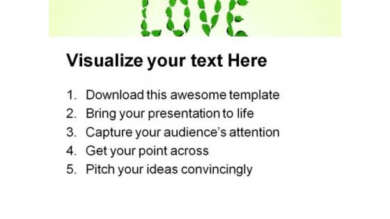 Love Nature PowerPoint Themes And PowerPoint Slides 0711