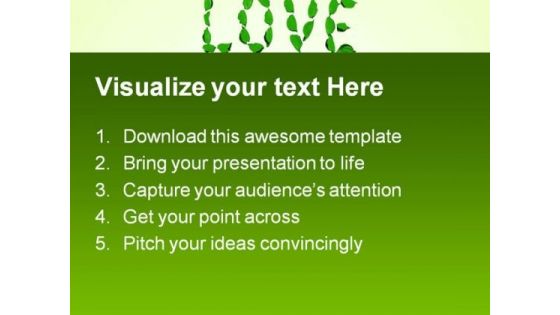 Love Nature PowerPoint Themes And PowerPoint Slides 0711