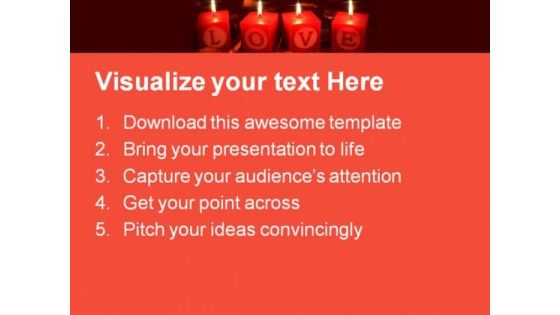 Love Shrine With Candles Beauty PowerPoint Templates And PowerPoint Backgrounds 0711