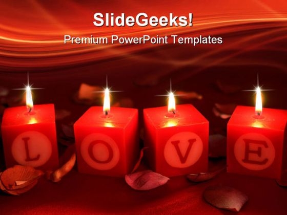 Love Shrine With Candles Beauty PowerPoint Templates And PowerPoint Backgrounds 0711