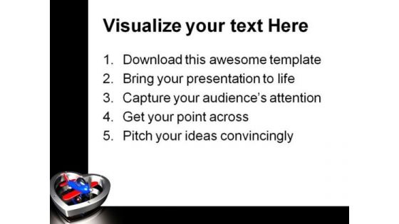 Love To Fly Travel PowerPoint Themes And PowerPoint Slides 0411