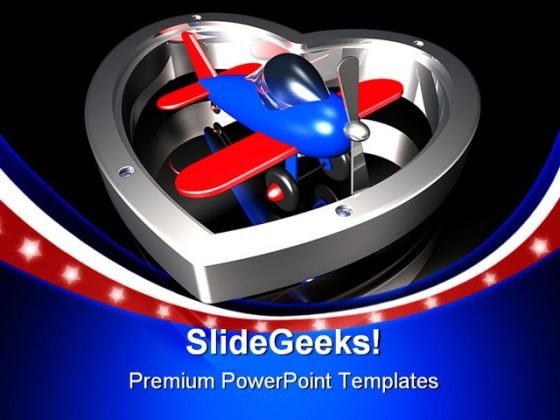 Love To Fly Travel PowerPoint Themes And PowerPoint Slides 0411