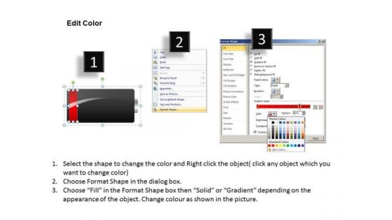 Low Power Batteries Charging And Discharging PowerPoint Slides And Ppt Diagram Templates