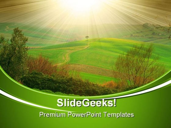 Luce Toscana Italy Nature PowerPoint Templates And PowerPoint Backgrounds 0711