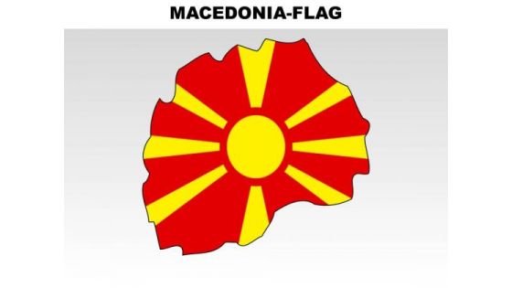 Macedonia Country PowerPoint Flags