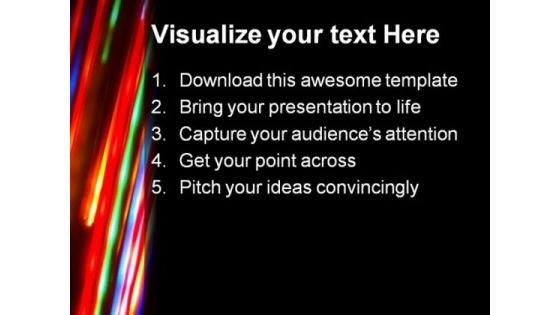 Magic Falling Stars Abstract PowerPoint Background And Template 1210