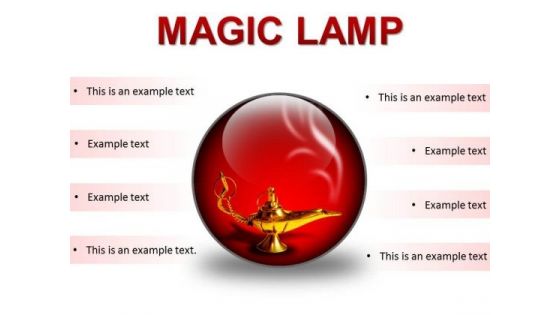 Magic Lamp01 Metaphor PowerPoint Presentation Slides C