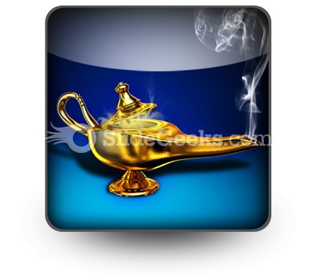 Magic Lamp PowerPoint Icon S