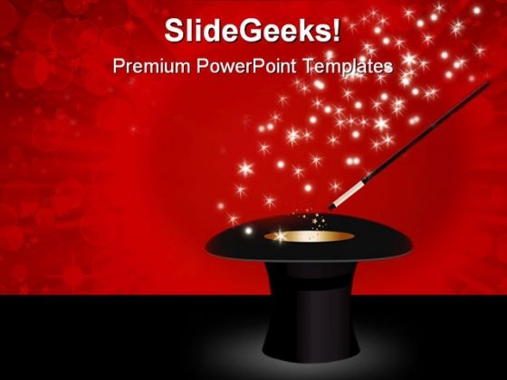 Magic Wand Festival PowerPoint Template 0910