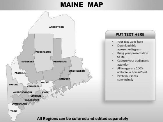 Maine PowerPoint Maps