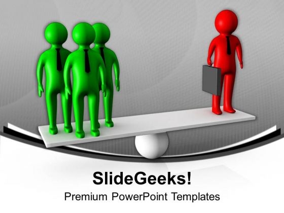 Make A Balance In Work Life PowerPoint Templates Ppt Backgrounds For Slides 0513