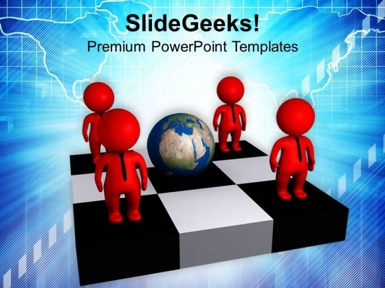 Make Your Empolyee Globaly Trained PowerPoint Templates Ppt Backgrounds For Slides 0713