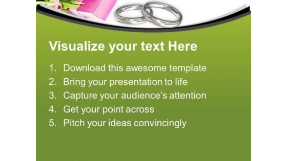 Make Your Wedding Special With Rings PowerPoint Templates Ppt Backgrounds For Slides 0513