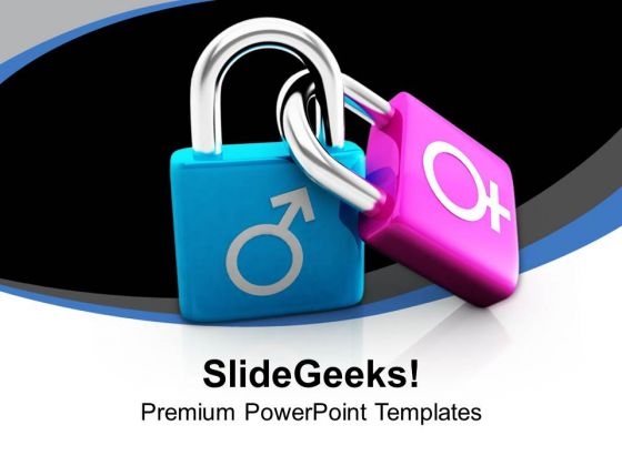 Male And Female Symbols Medical PowerPoint Templates Ppt Backgrounds For Slides 0413