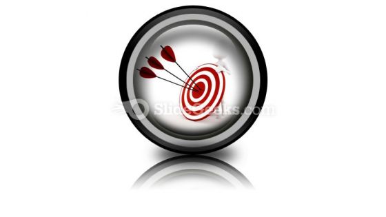 Man Behind Target PowerPoint Icon Cc