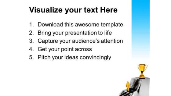 Man Reaching To Top Target Success PowerPoint Templates And PowerPoint Themes 0712