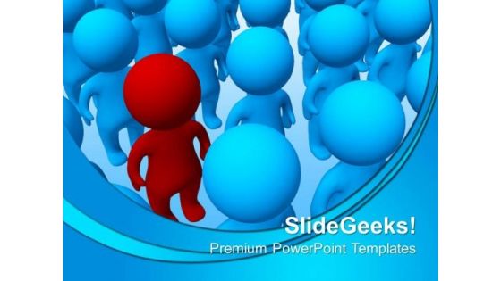 Man Standing Out People PowerPoint Templates And PowerPoint Themes 0712