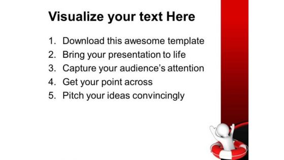 Man Suffering From Disaster Business PowerPoint Templates And PowerPoint Themes 0612