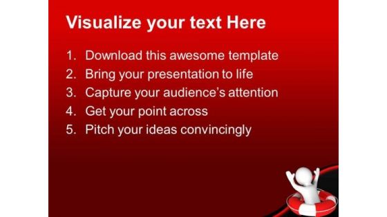Man Suffering From Disaster Business PowerPoint Templates And PowerPoint Themes 0612