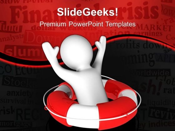 Man Suffering From Disaster Business PowerPoint Templates And PowerPoint Themes 0612