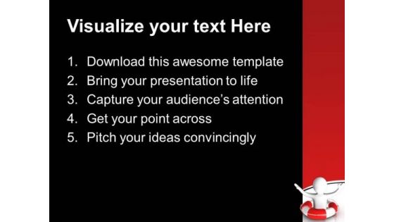 Man Suffering From Disaster Finance PowerPoint Templates And PowerPoint Themes 0712