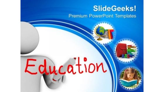 Man With Education PowerPoint Templates And PowerPoint Themes 0712