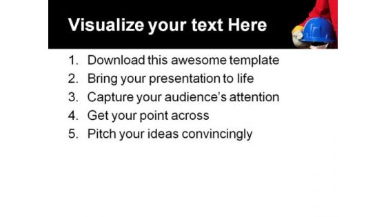 Man With Helmet Construction PowerPoint Themes And PowerPoint Slides 0411