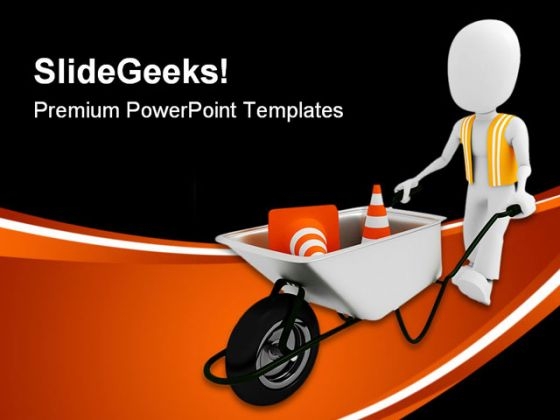 Man Worker Construction PowerPoint Themes And PowerPoint Slides 0311