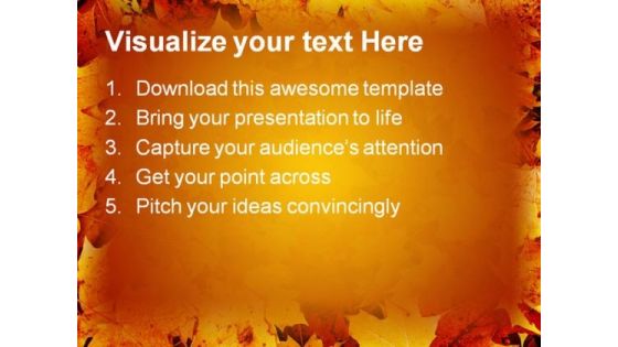 Maple Leaf Nature PowerPoint Templates And PowerPoint Backgrounds 0411