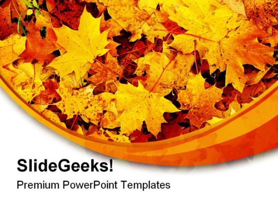 Maple Leaf Nature PowerPoint Themes And PowerPoint Slides 0411