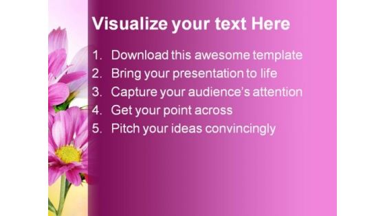 Margherite Flowers Beauty PowerPoint Themes And PowerPoint Slides 0511