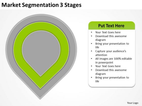 Market Segmentation 3 Stages Real Estate Business Plan Sample PowerPoint Slides