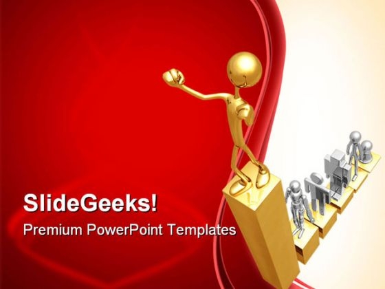 Market Share Leader Leadership PowerPoint Templates And PowerPoint Backgrounds 0711