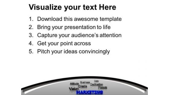 Marketing At Forefront Dedication Business PowerPoint Templates Ppt Backgrounds For Slides 0213