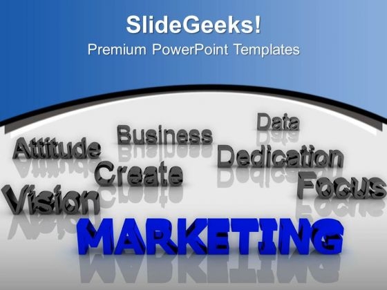 Marketing At Forefront Dedication Business PowerPoint Templates Ppt Backgrounds For Slides 0213