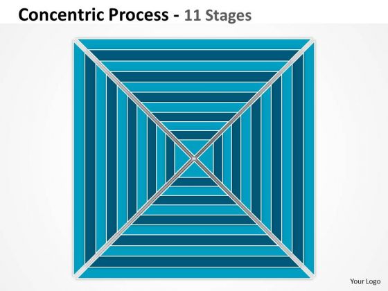 Marketing Diagram 11 Staged Square Concentric Diagram For Business Strategic Management