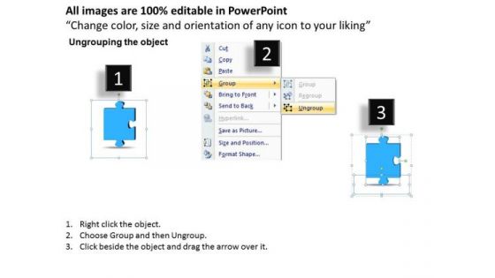 Marketing Diagram 3d 2x2 Missing Puzzle Piece Business Framework Model