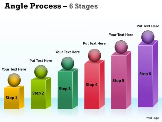 Marketing Diagram Angle Process With 6 Stages Sales Diagram