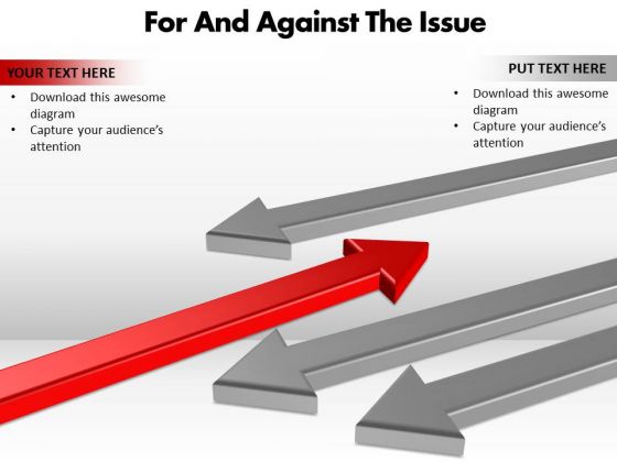 Marketing Diagram For And Against The Issue Editable Sales Diagram
