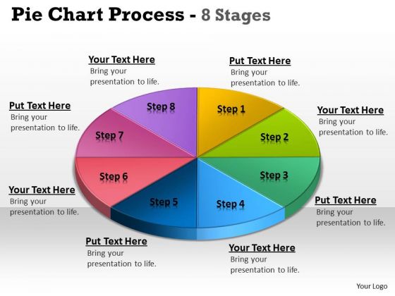 Marketing Diagram Pie Chart Process 8 Stages Business Cycle Diagram