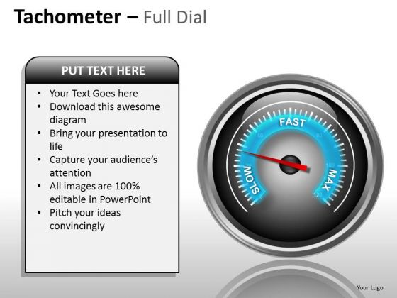 Marketing Diagram Tachometer Full Dial Business Diagram