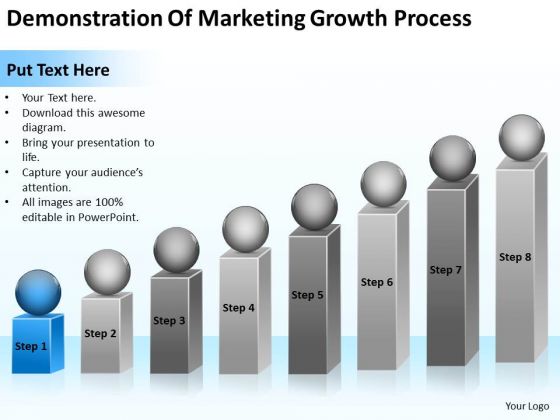 Marketing Growth Process Real Estate Business Plan Examples PowerPoint Templates