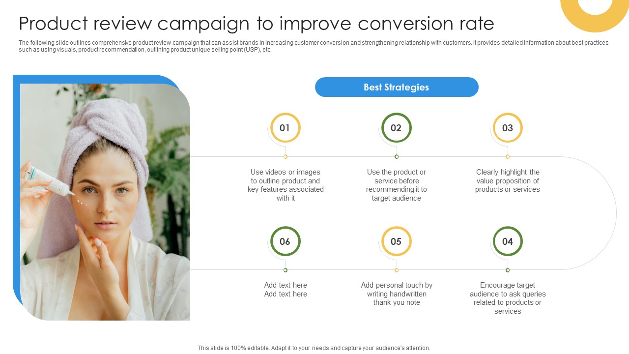 Marketing Growth Strategy Product Review Campaign To Improve Conversion Rate Strategy SS V