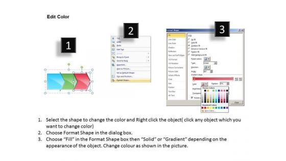 Marketing PowerPoint Template Arrow Process 3 Stages Business Plan Design