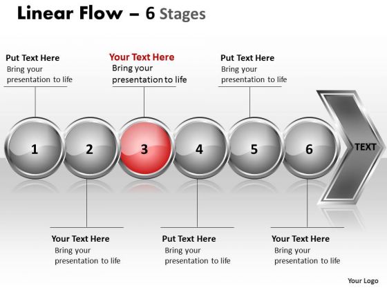 Marketing Ppt Template Continuous Illustration Of 6 Issues Business Plan PowerPoint 4 Design