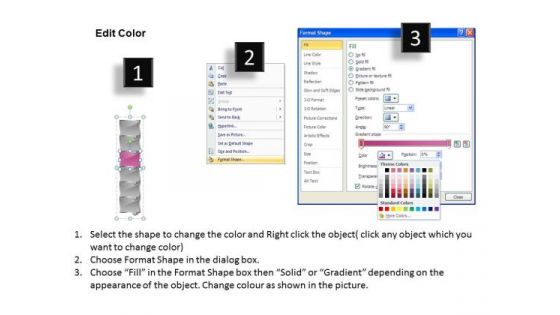 Marketing Ppt Template Vertical 6 Steps Working With Slide Numbers Downward 4 Image