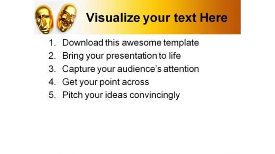 Mask Entertainment PowerPoint Backgrounds And Templates 0111