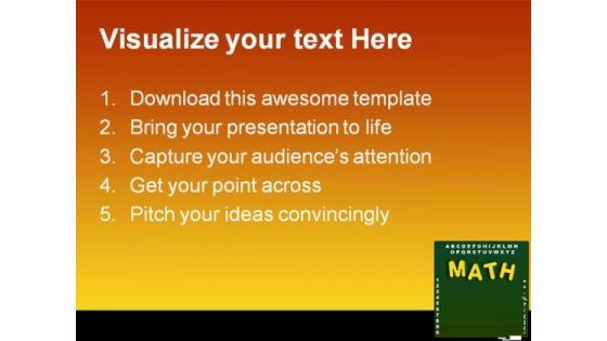 Mathematics Concept Education PowerPoint Backgrounds And Templates 1210