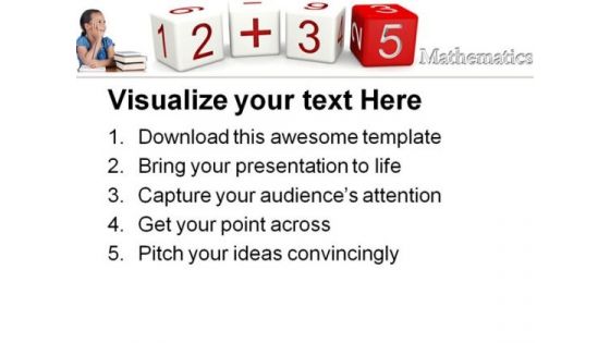 Mathematics Education PowerPoint Template 0610