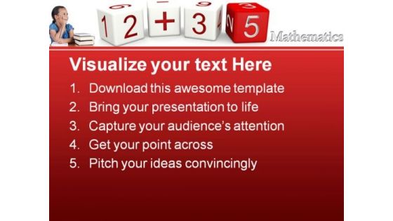 Mathematics Education PowerPoint Template 0610